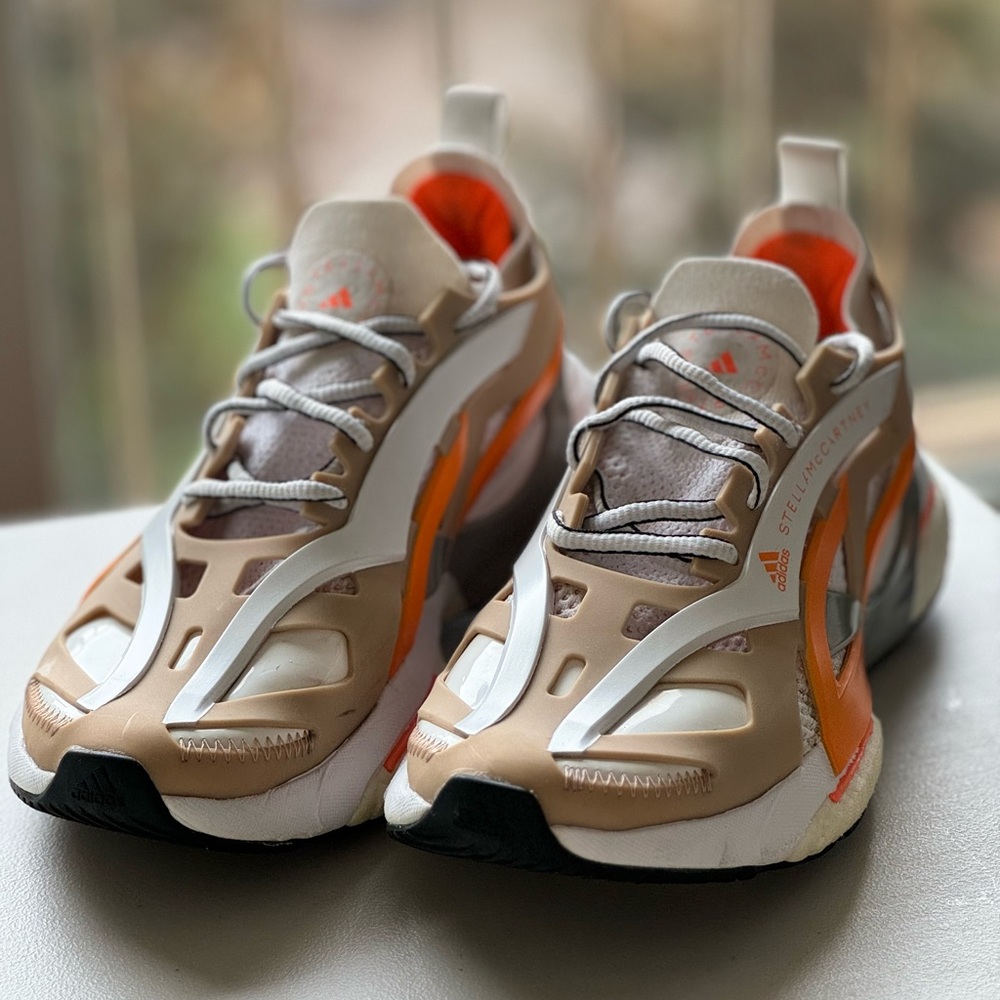 Adidas by Stella McCartney Treino Sneakers Beige/Orange